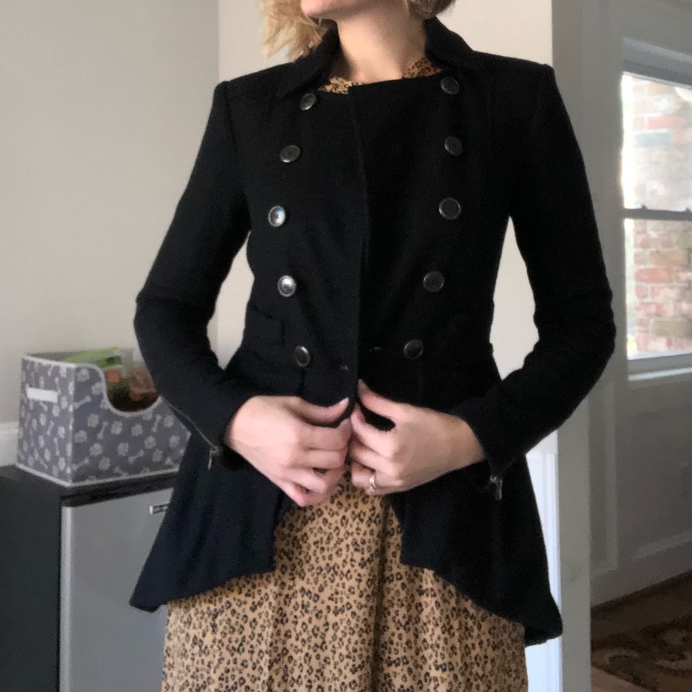 Nanette Lepore: Black Pea Coat